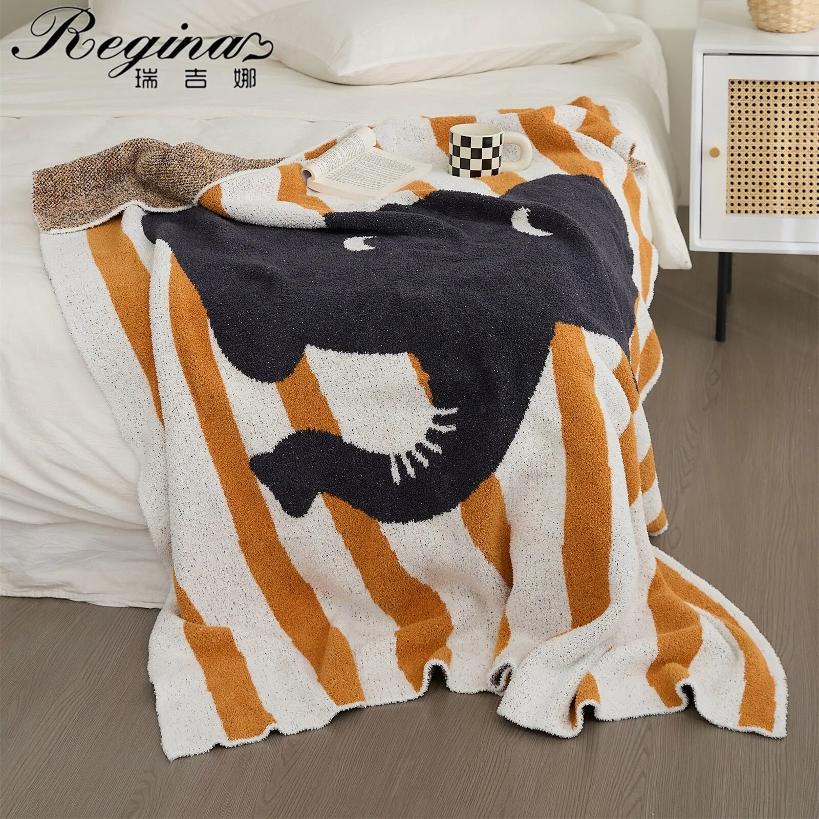 Elephant Striped Summer Blanket for Children
