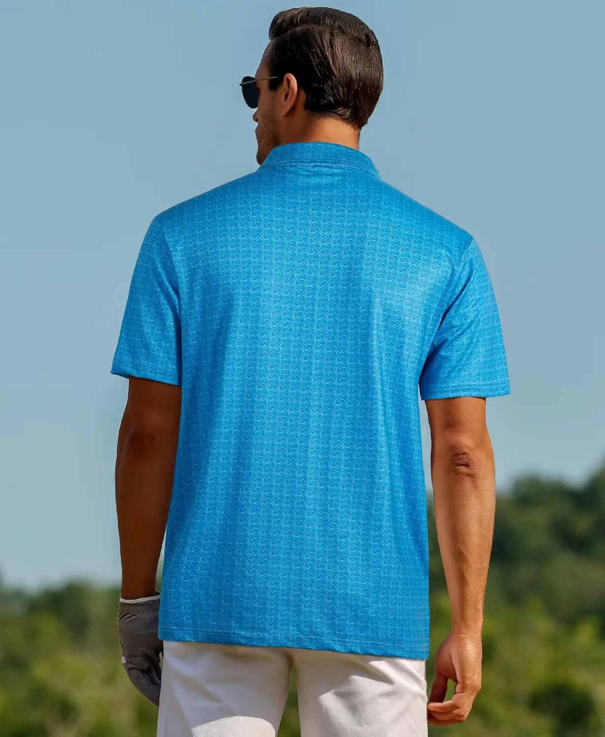 ELETOP Mens Golf Polo Shirts Moisture Wicking Quick Dry Short Sleeve Polo Casual Fashion Golf Shirt for Men