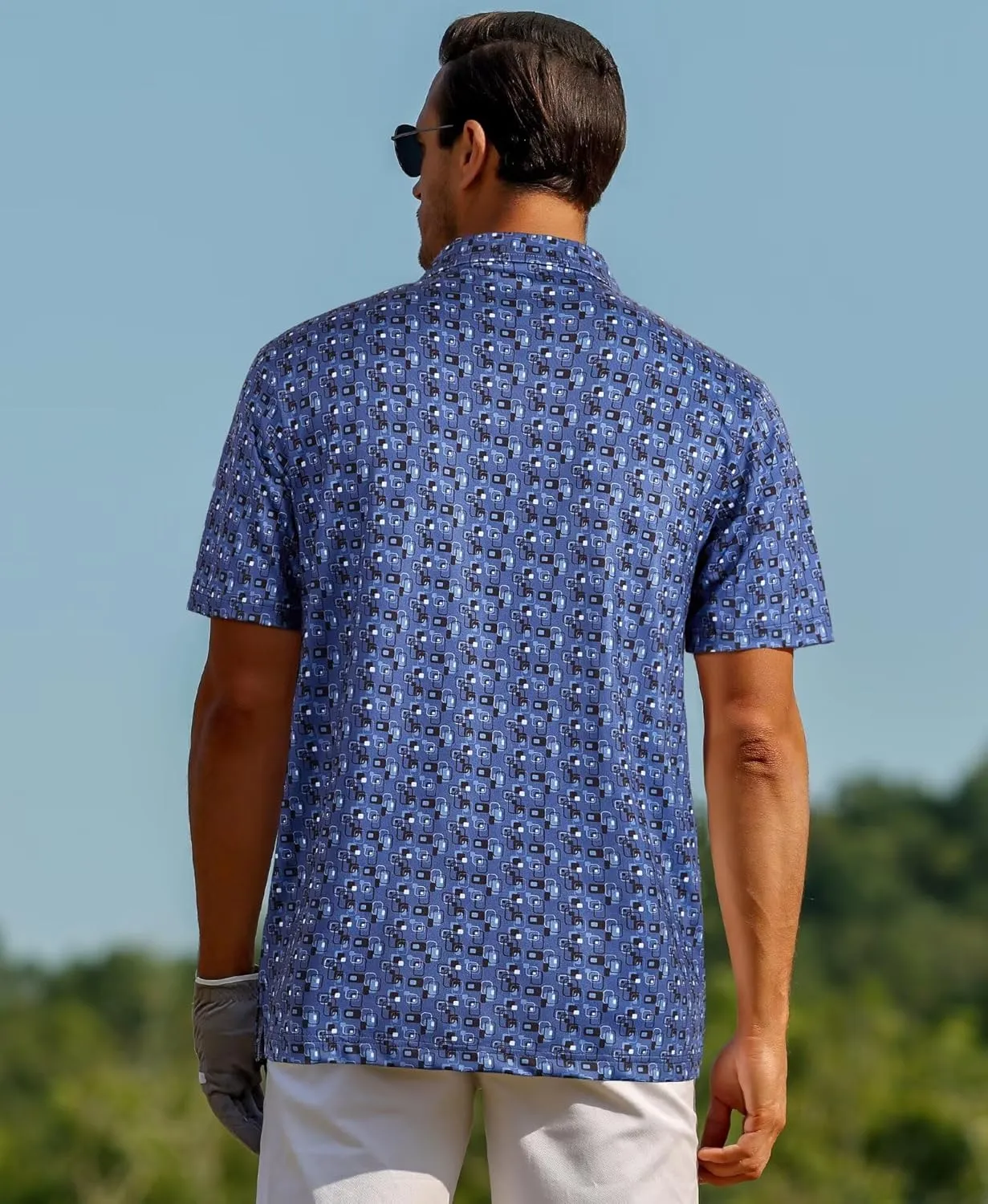 ELETOP Mens Golf Polo Shirts Moisture Wicking Quick Dry Short Sleeve Polo Casual Fashion Golf Shirt for Men