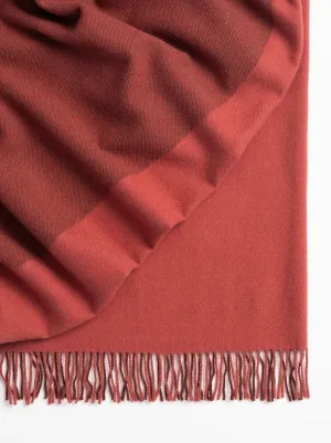 Fiord Throw in Rhubarb