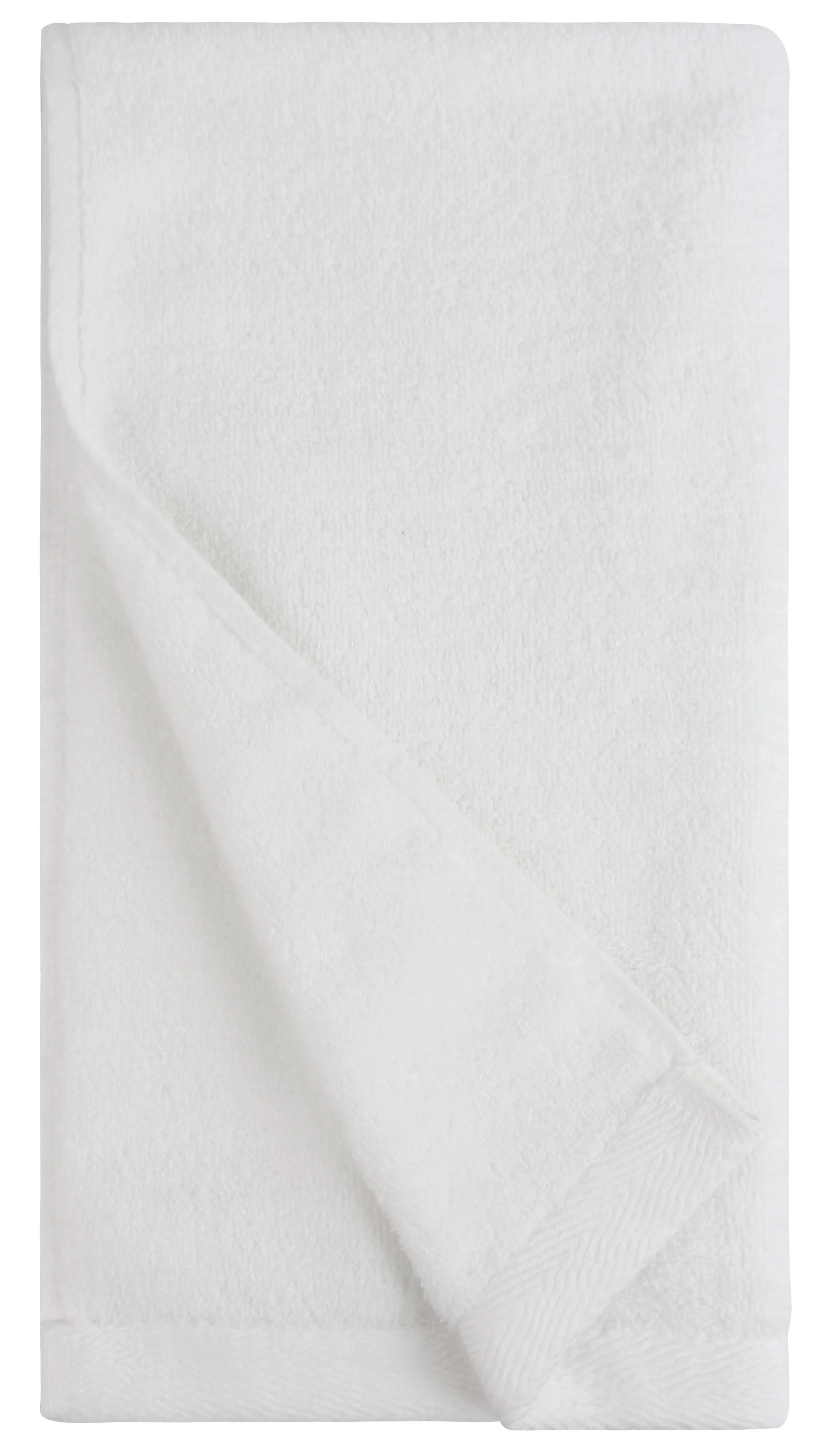 Flat Loop Hand Towels - 4 Pack, Porcelain (White)