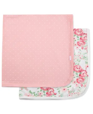 Floral Bamboo Receiving Blankets (2-Pack)