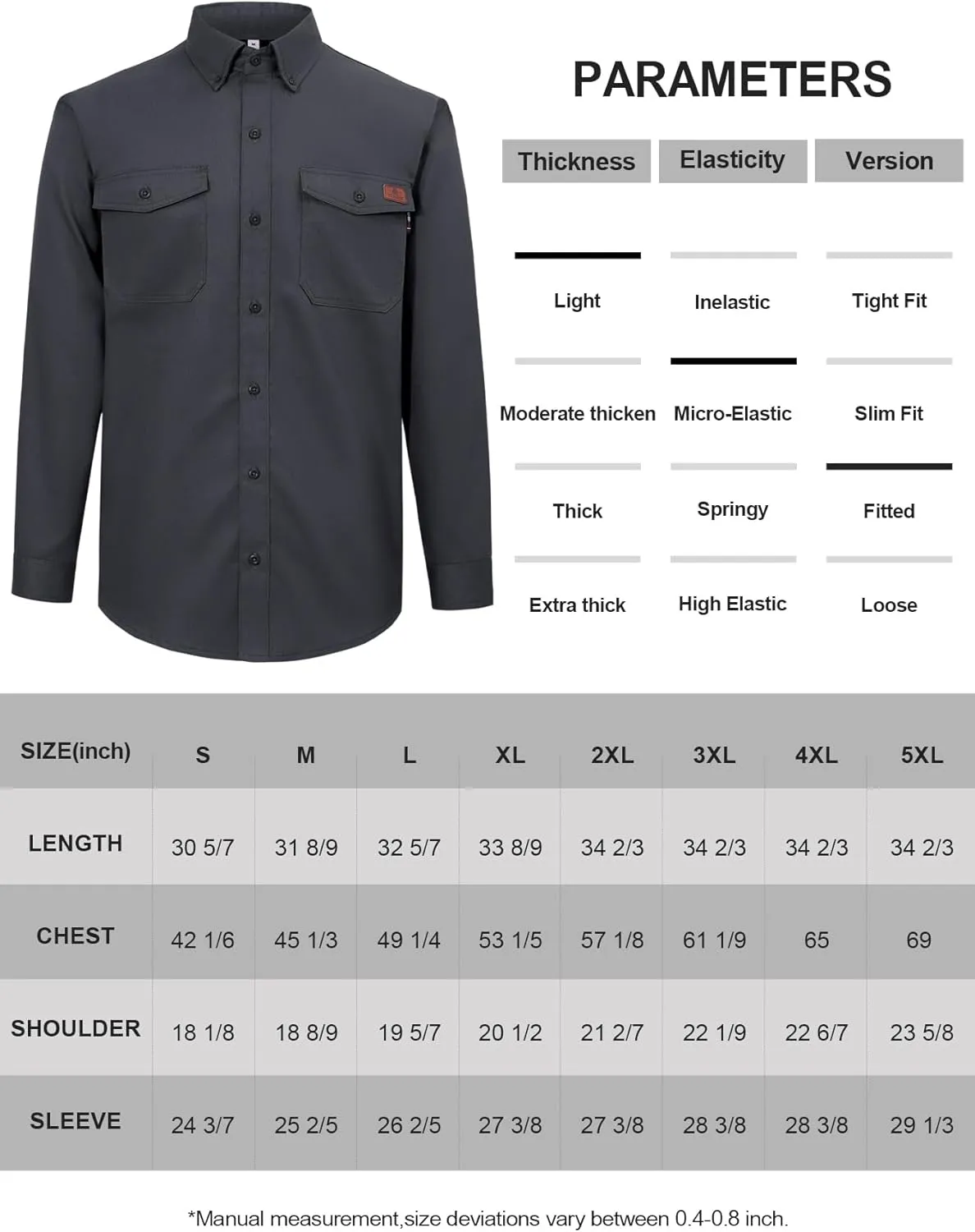 FR Shirt for Men 6oz Ripstop Lightweight Back Vented Mesh Breathable Flame Resistant CAT2 NFPA2112 Welding Shirts