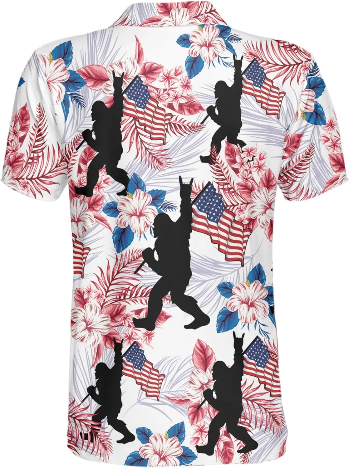 Funny Golf Shirt for Men Print Hawaiian Mens Polo Shirts Crazy Golf Gifts