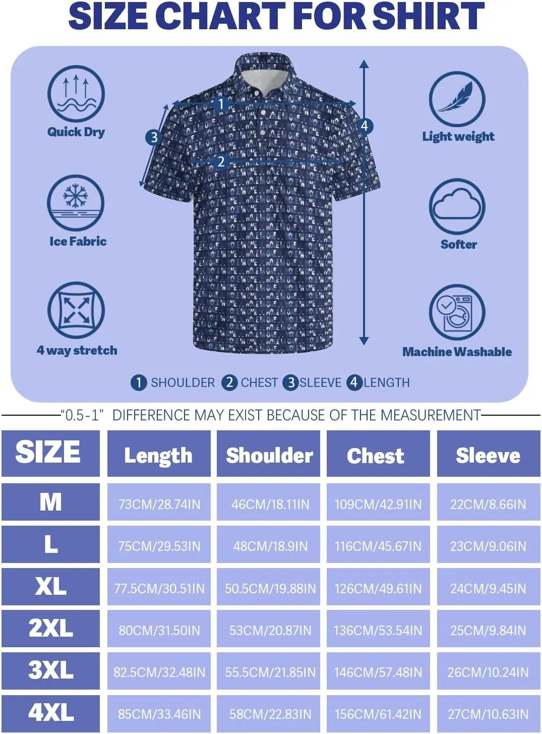 Funny Mens Golf Shirt Moisture Wicking Quick Dry Print Performance Short Sleeve Collared Polo Shirts for Men