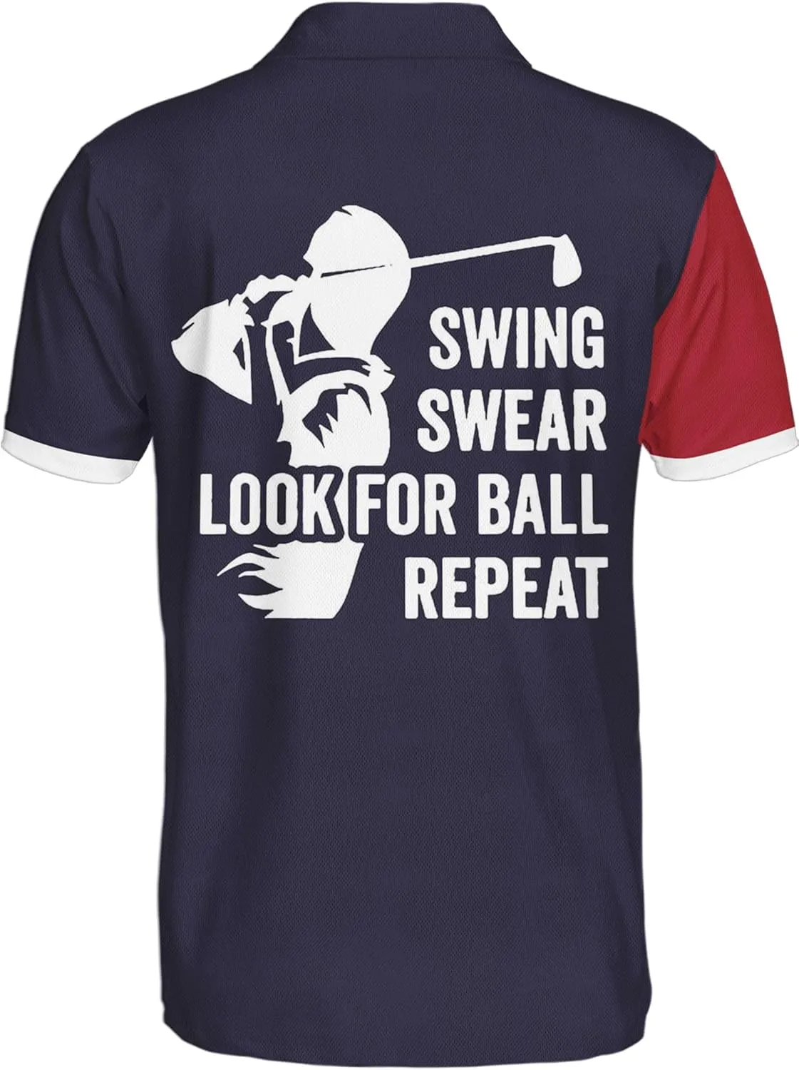 Golf Shirts for Men Funny Crazy Golf Polo Shirt for Men 5