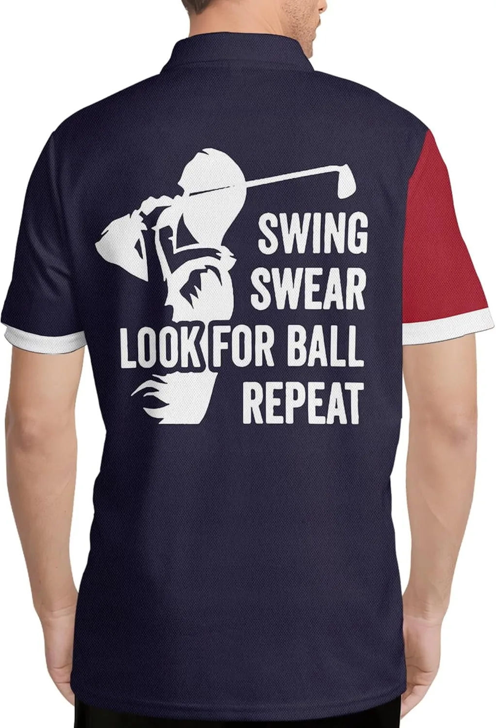 Golf Shirts for Men Funny Crazy Golf Polo Shirt for Men 5