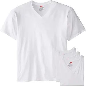 Hanes Men's Tagless FreshIQ 3-Pack Stretch V-Neck, Big and Tall