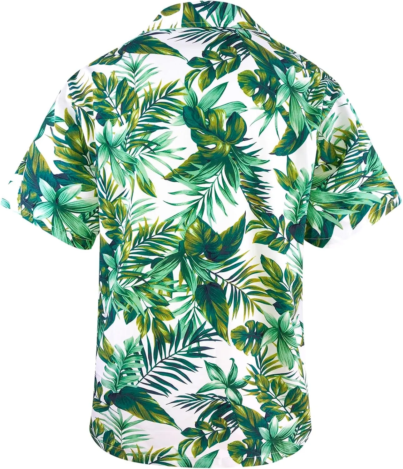 Hawaiian Shirt for Men Summer Beach Casual Short Sleeve Button Down Shirts Printed Palmshadow Clothing