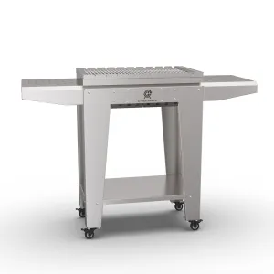 Heavy Duty Stainless Steel Stand Up Collapsible Charcoal Grill | Large Outdoor Barbecue Grill | MiraX S01
