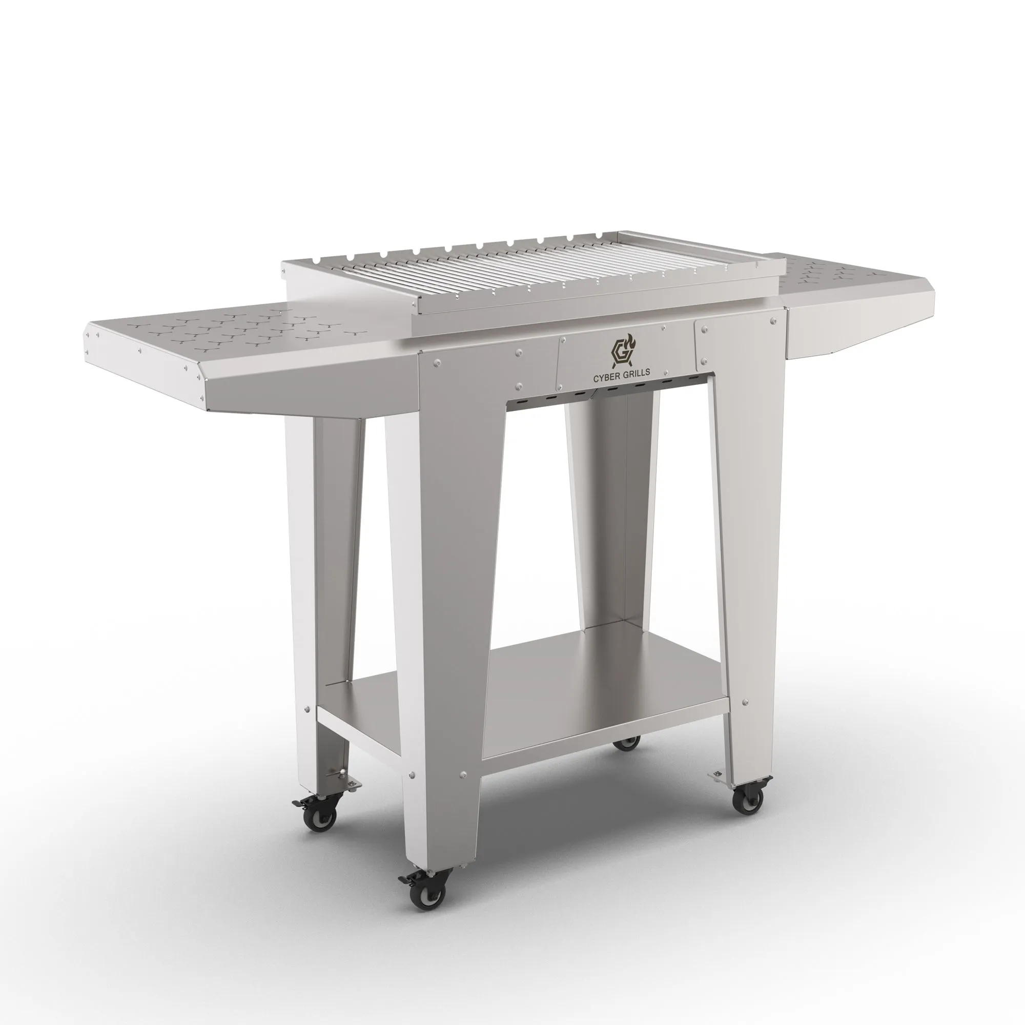 Heavy Duty Stainless Steel Stand Up Collapsible Charcoal Grill | Large Outdoor Barbecue Grill | MiraX S01