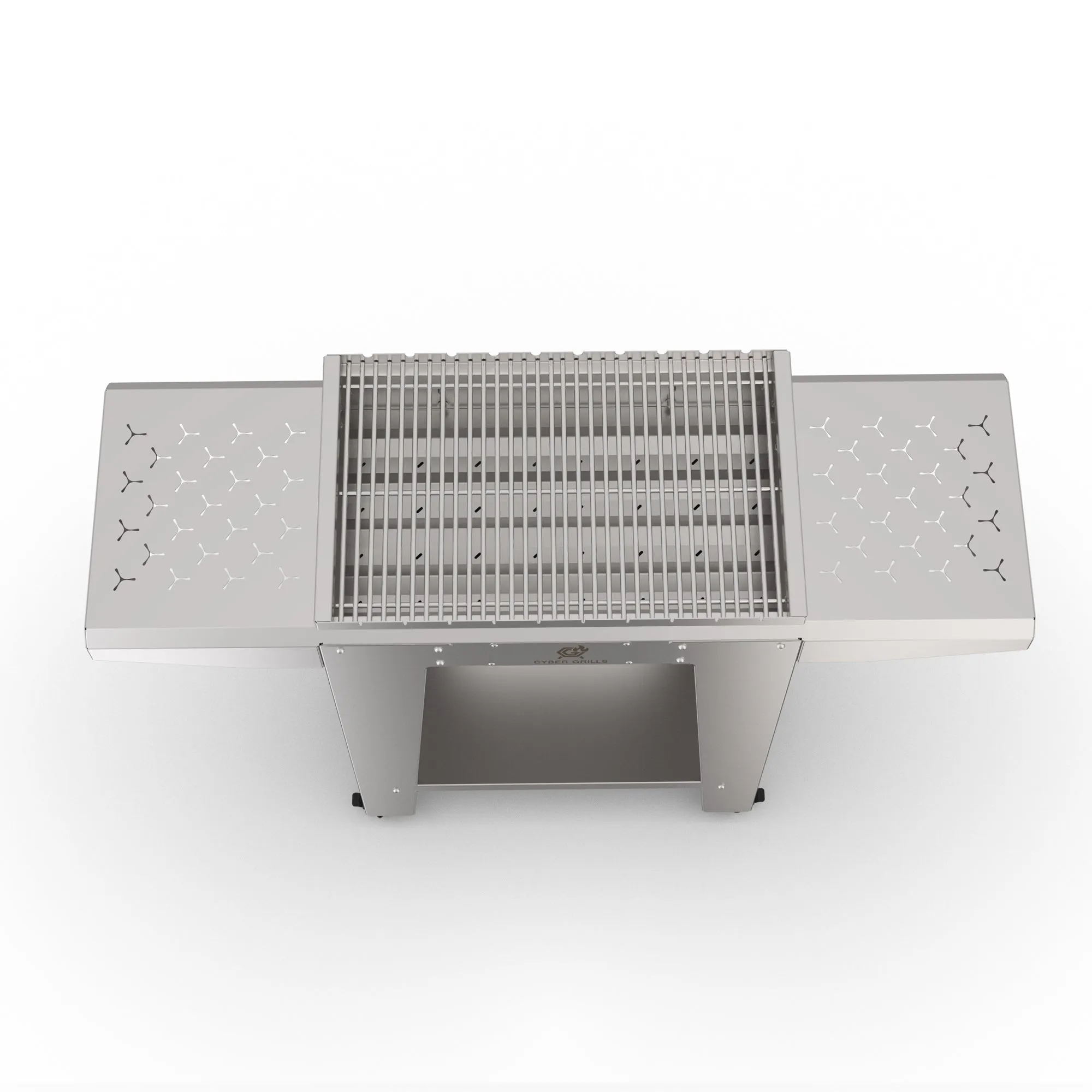 Heavy Duty Stainless Steel Stand Up Collapsible Charcoal Grill | Large Outdoor Barbecue Grill | MiraX S01