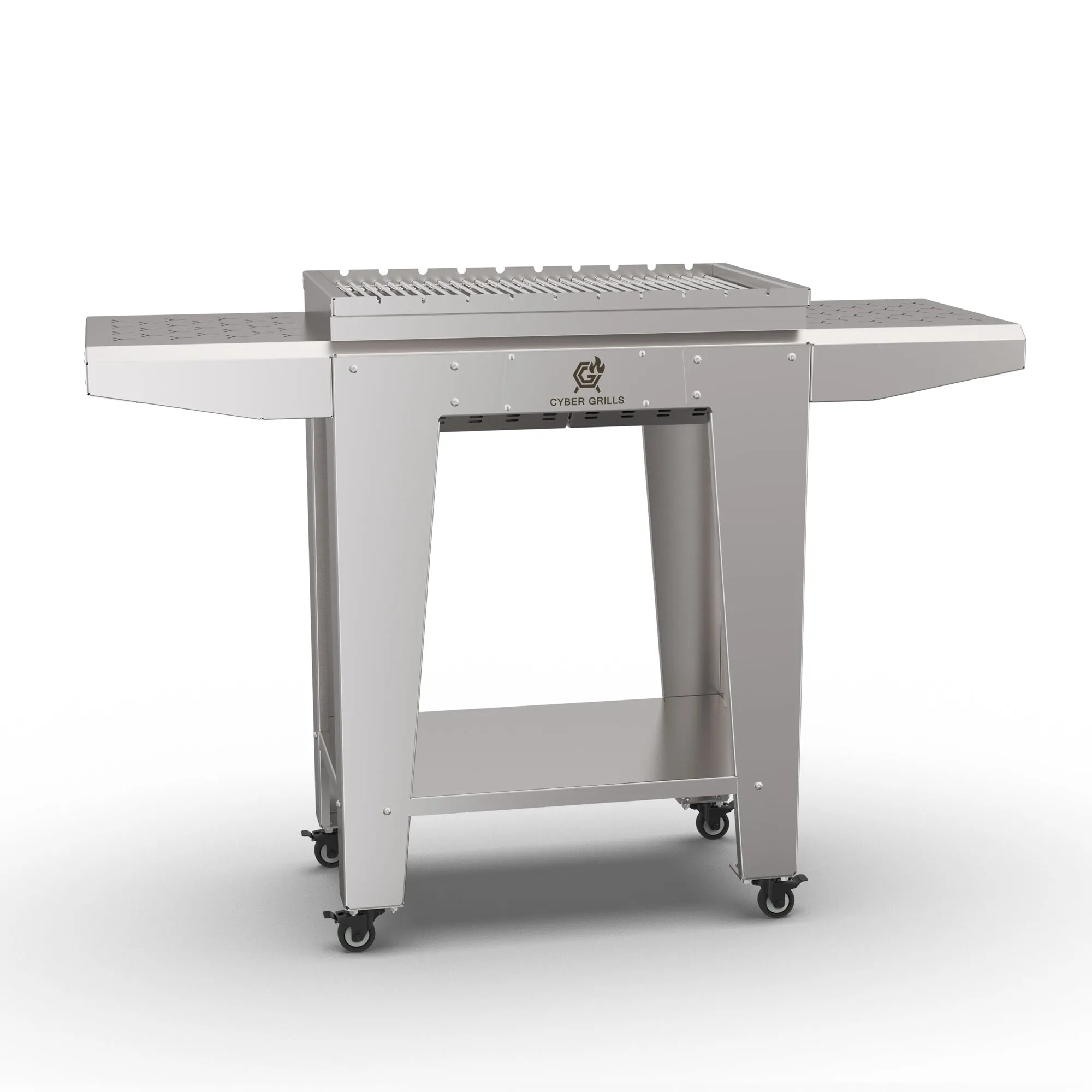 Heavy Duty Stainless Steel Stand Up Collapsible Charcoal Grill | Large Outdoor Barbecue Grill | MiraX S01