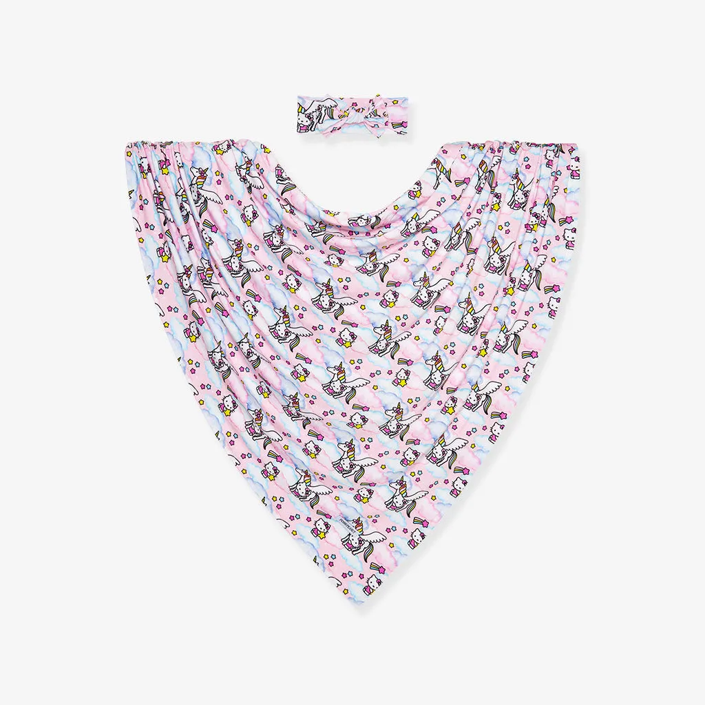 Hello Unicorn Swaddle Headband Set