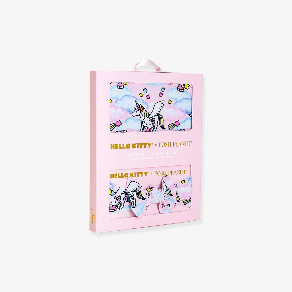 Hello Unicorn Swaddle Headband Set