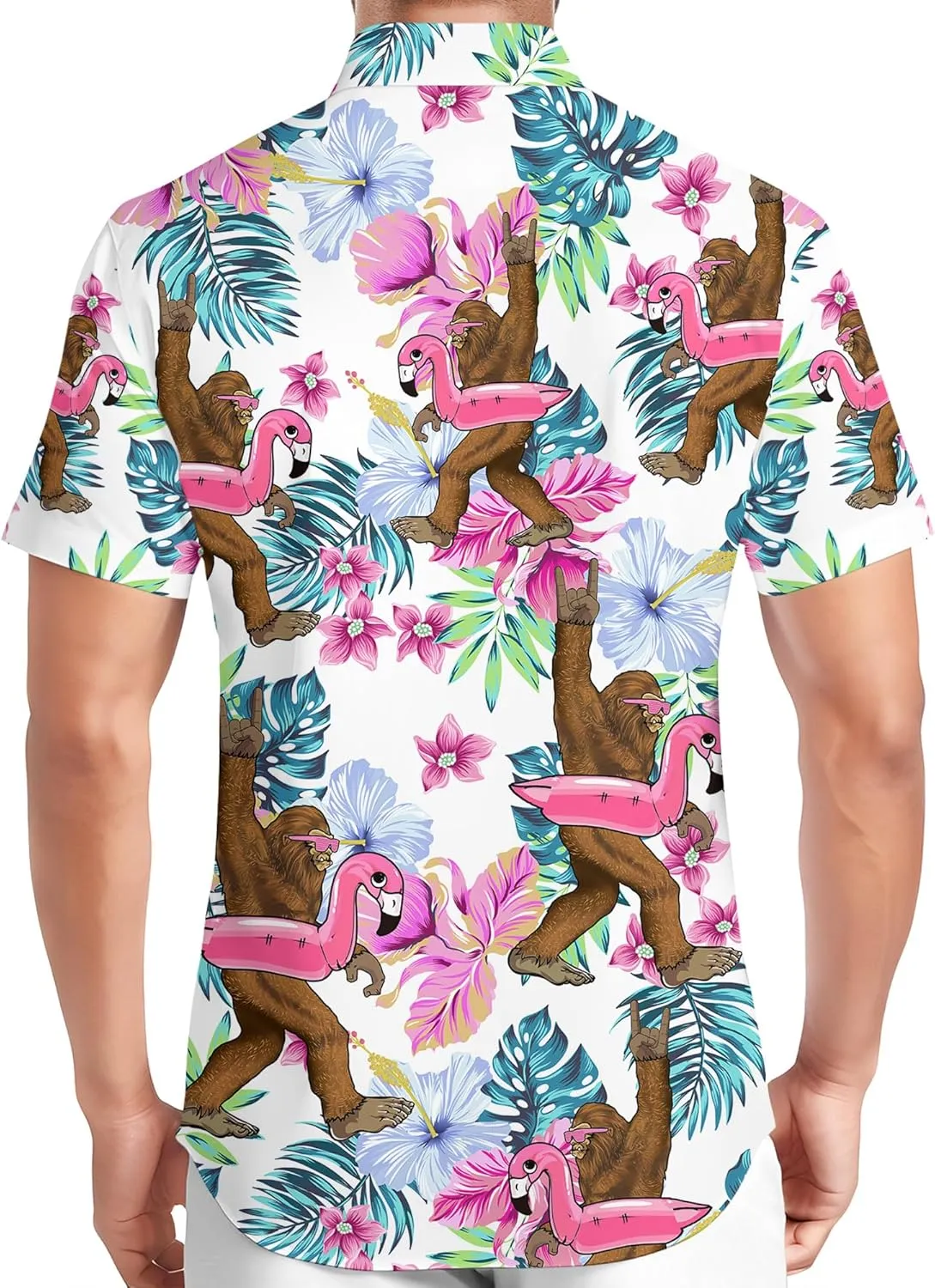 HIVICHI Hawaiian Shirt for Men Funny Summer Beach Aloha Shirts