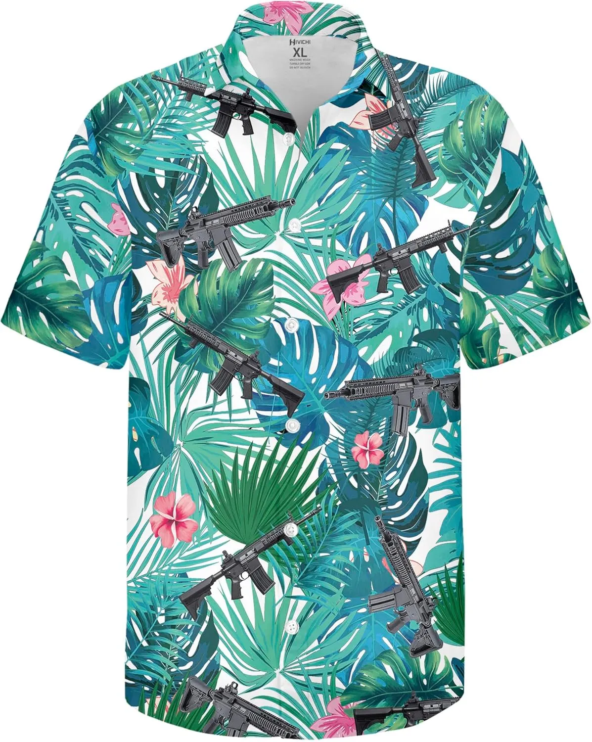 HIVICHI Hawaiian Shirt for Men Funny Summer Beach Aloha Shirts