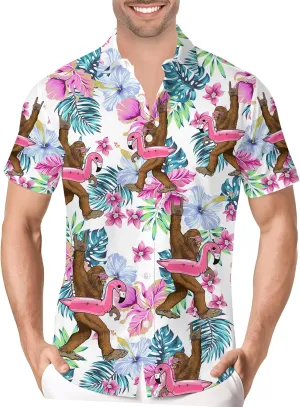 HIVICHI Hawaiian Shirt for Men Funny Summer Beach Aloha Shirts