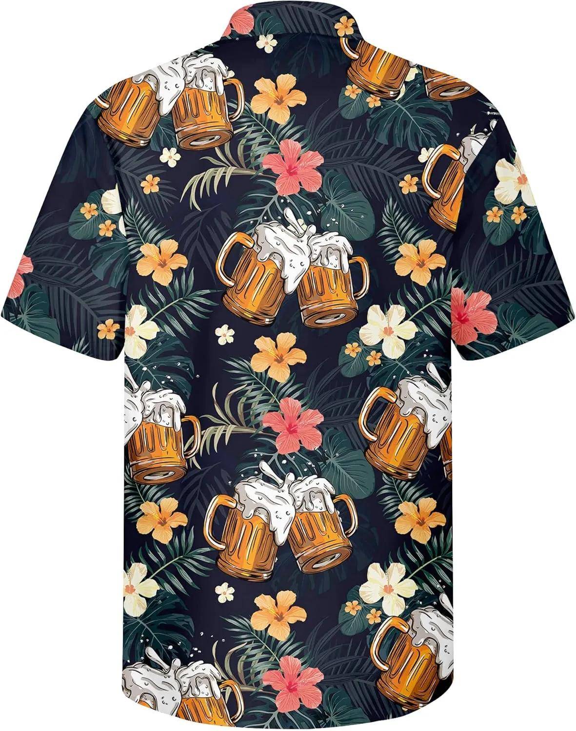 HIVICHI Hawaiian Shirt for Men Funny Summer Beach Aloha Shirts