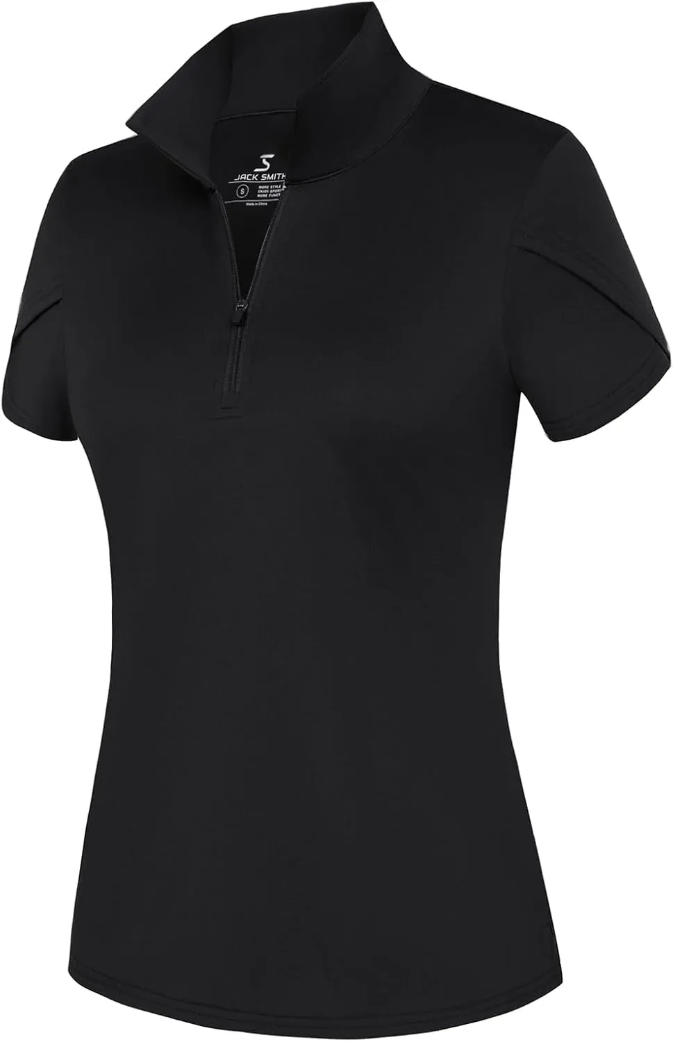 JACK SMITH Women's Golf Shirts Short Sleeve UPF50 Workout Tops for Women Moisture Wicking Dry fit Polo Shirt