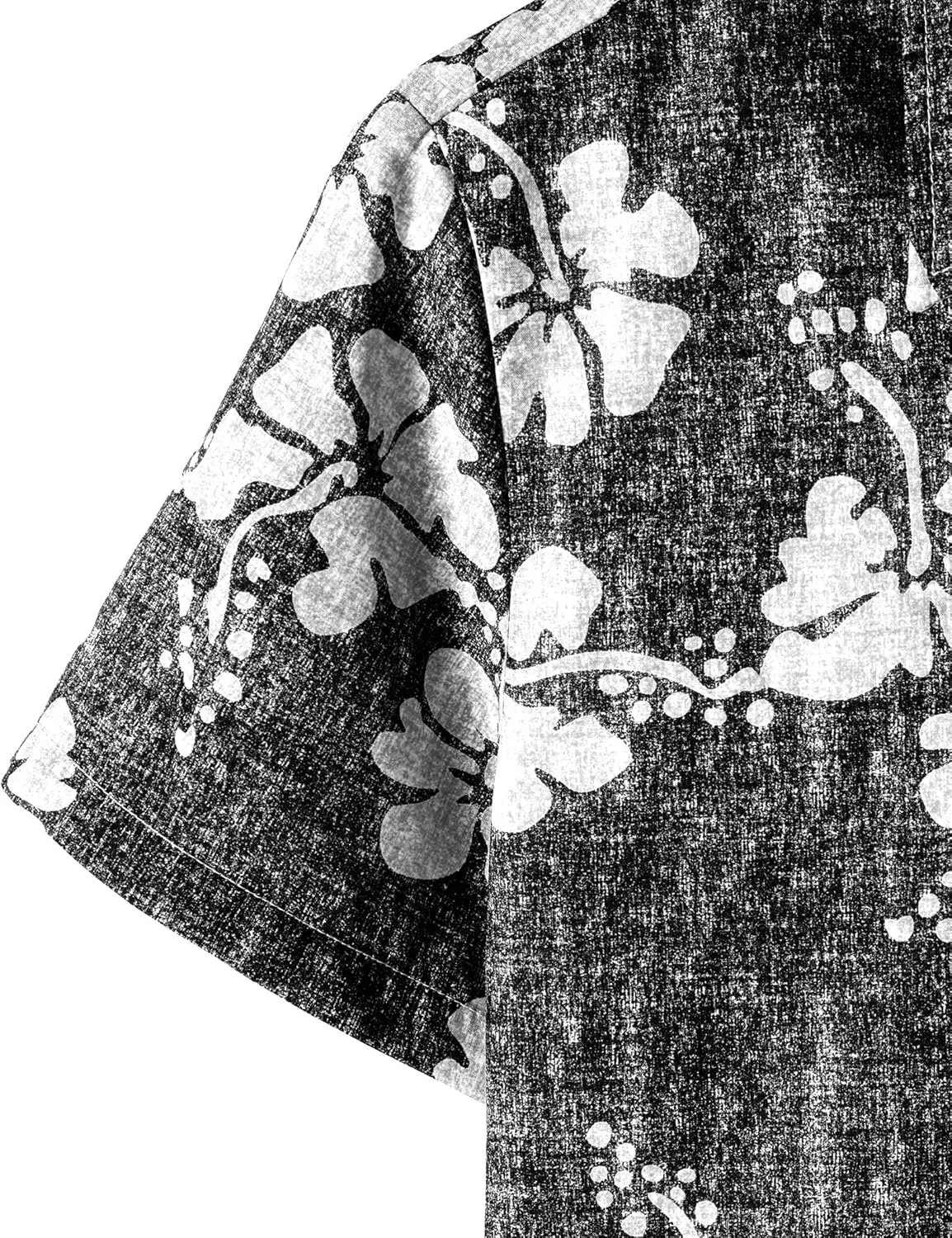 JOGAL Mens Floral Hawaiian Shirt Front Pocket Casual Aloha Shirts