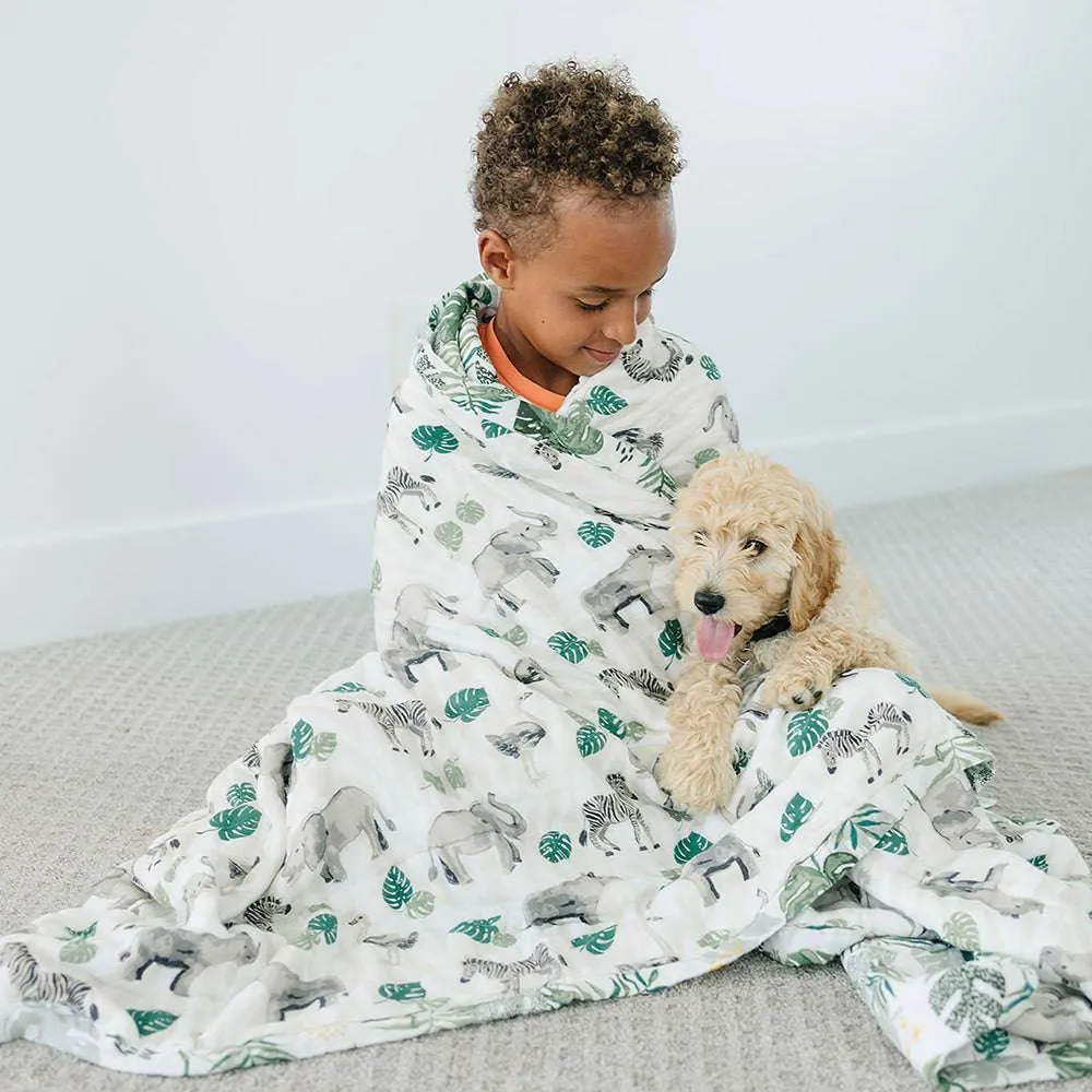 Jungle   Rainforest Classic Muslin Super Snuggle Blanket