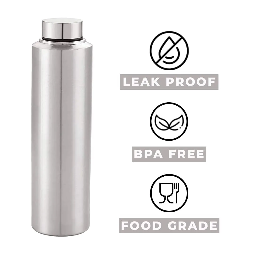 Kuber Industries Stainless Steel Water Bottle, Set of 4, 1000 ml Each (Pack of 5)