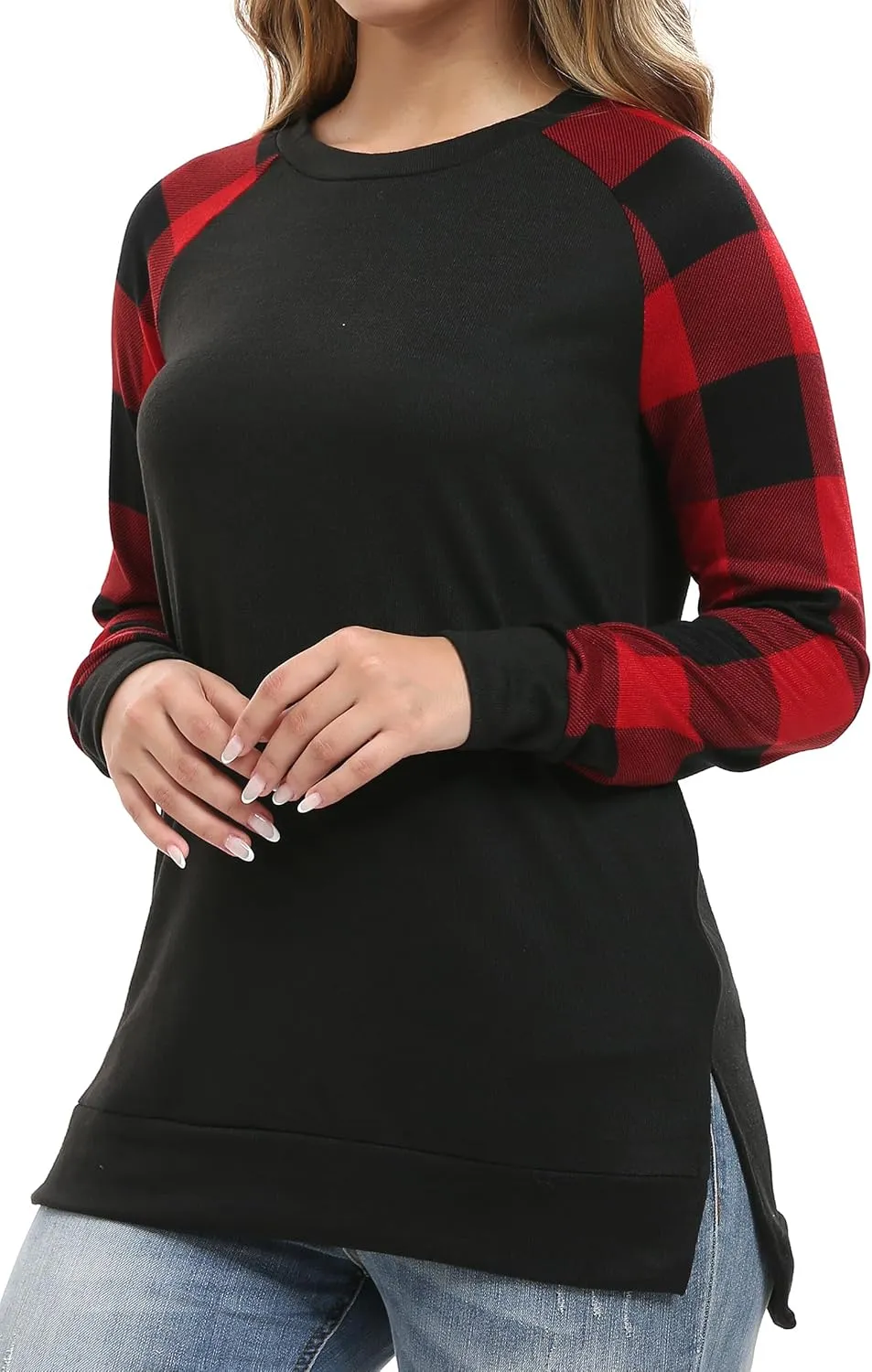 levaca Womens Long Sleeve Tops Casual Dressy Pullover Tunic Shirts