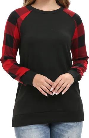 levaca Womens Long Sleeve Tops Casual Dressy Pullover Tunic Shirts