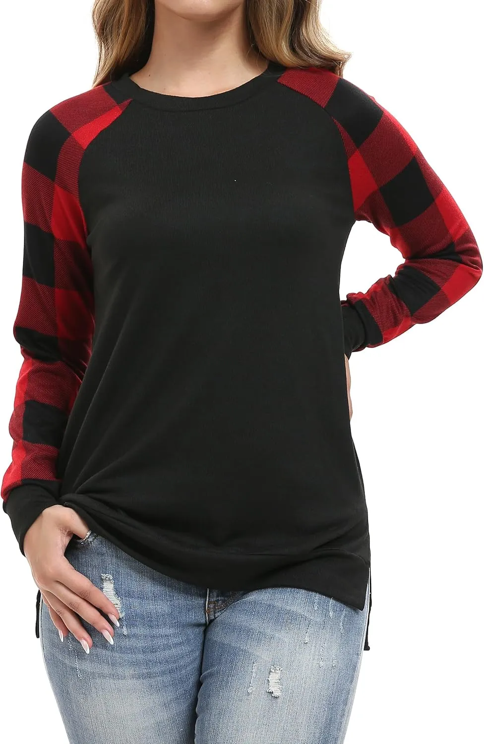 levaca Womens Long Sleeve Tops Casual Dressy Pullover Tunic Shirts