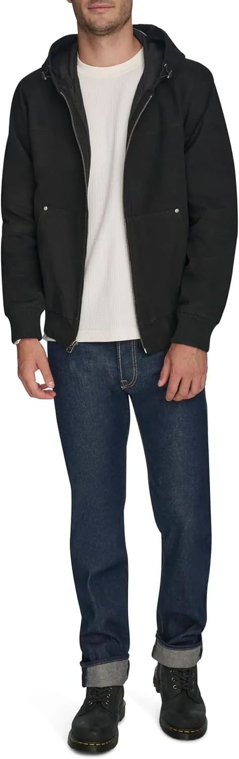 Levi's Men's Workwear Cotton Canvas Hoody Bomber Jacket (Regular & Big & Tall Sizes)