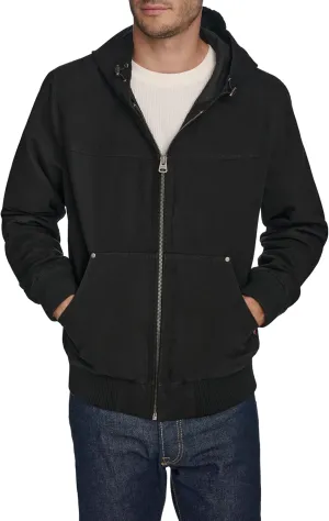 Levi's Men's Workwear Cotton Canvas Hoody Bomber Jacket (Regular & Big & Tall Sizes)