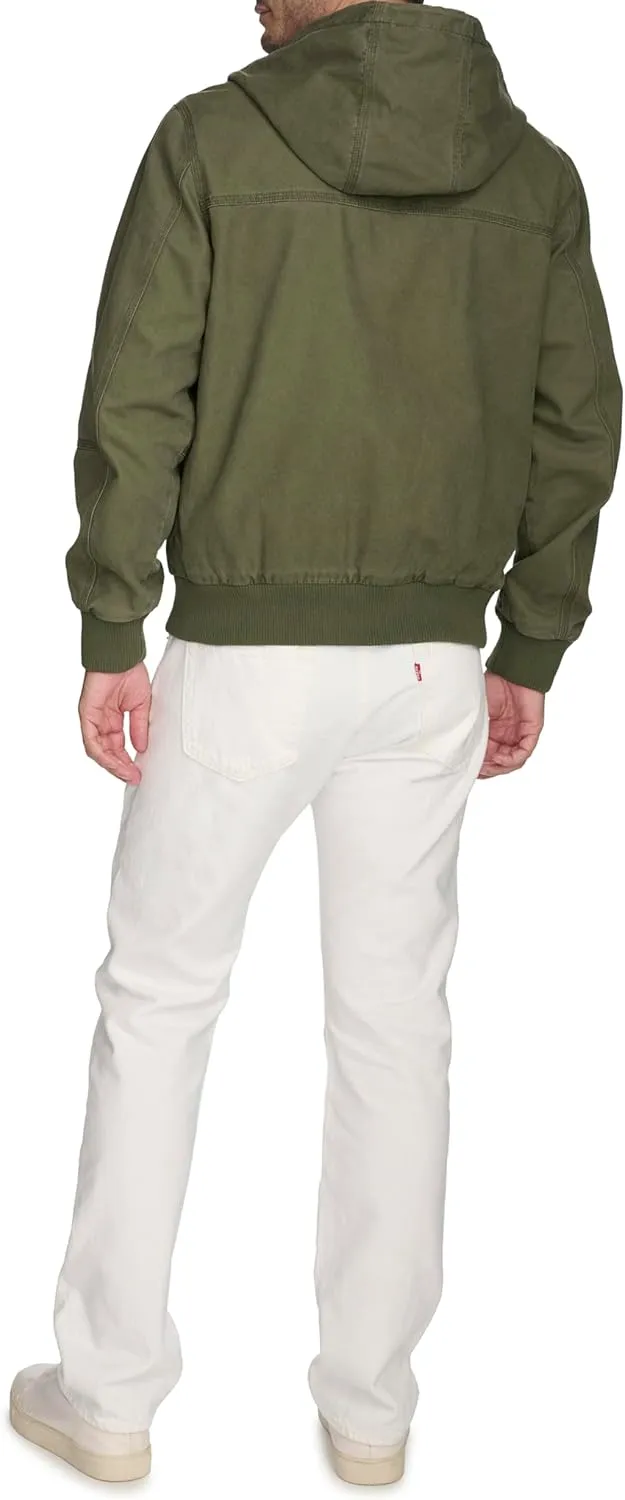 Levi's Men's Workwear Cotton Canvas Hoody Bomber Jacket (Regular & Big & Tall Sizes)