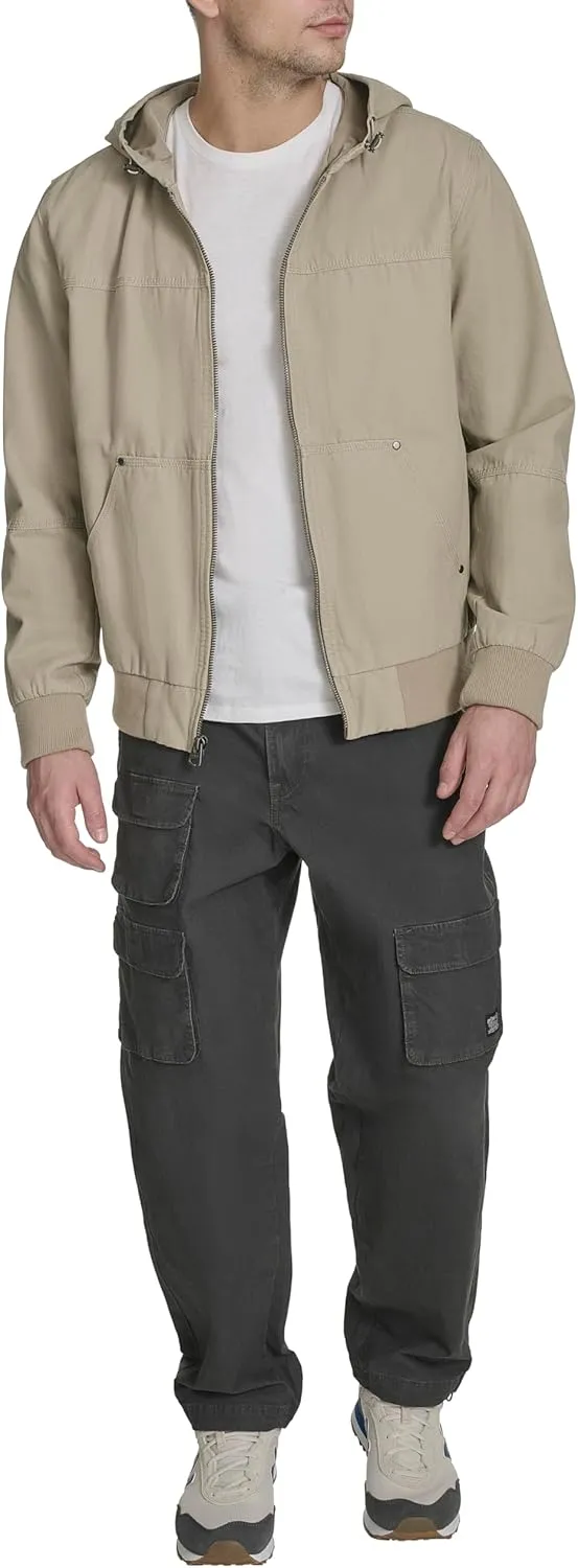 Levi's Men's Workwear Cotton Canvas Hoody Bomber Jacket (Regular & Big & Tall Sizes)