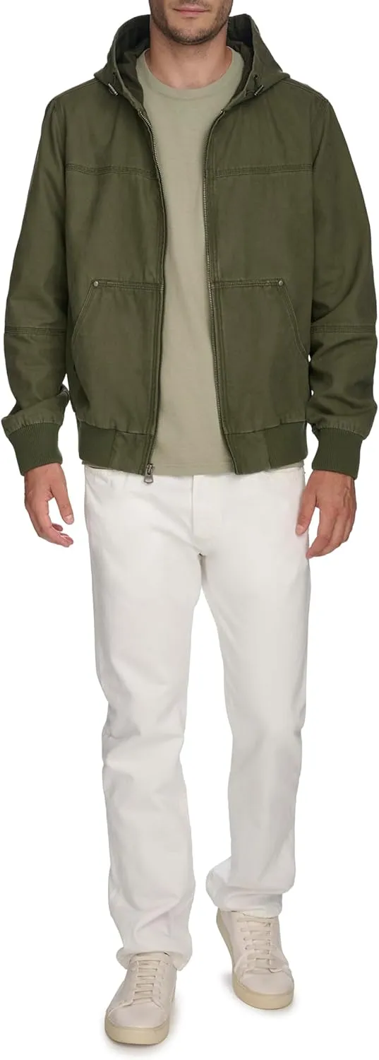 Levi's Men's Workwear Cotton Canvas Hoody Bomber Jacket (Regular & Big & Tall Sizes)