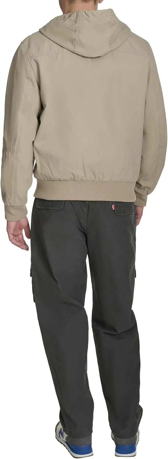 Levi's Men's Workwear Cotton Canvas Hoody Bomber Jacket (Regular & Big & Tall Sizes)