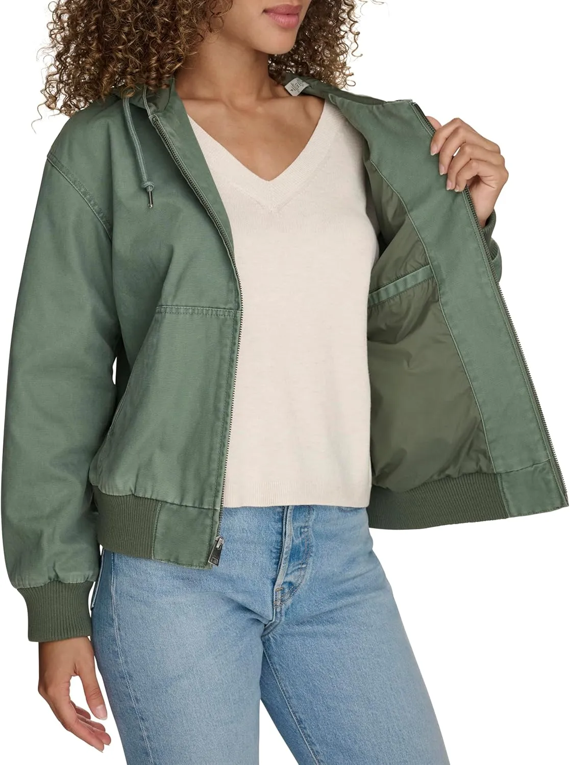 Levi's Women's Workwear Hoody Bomber