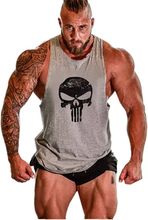 Lift Men's Bodybuilding Gym Tank Tops Workout Stringer Sleeveless Shirts Vest Cotton