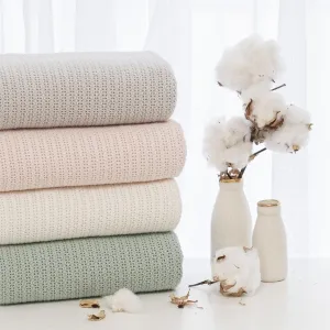 Living Textiles Organic Cellular Blanket - Cot