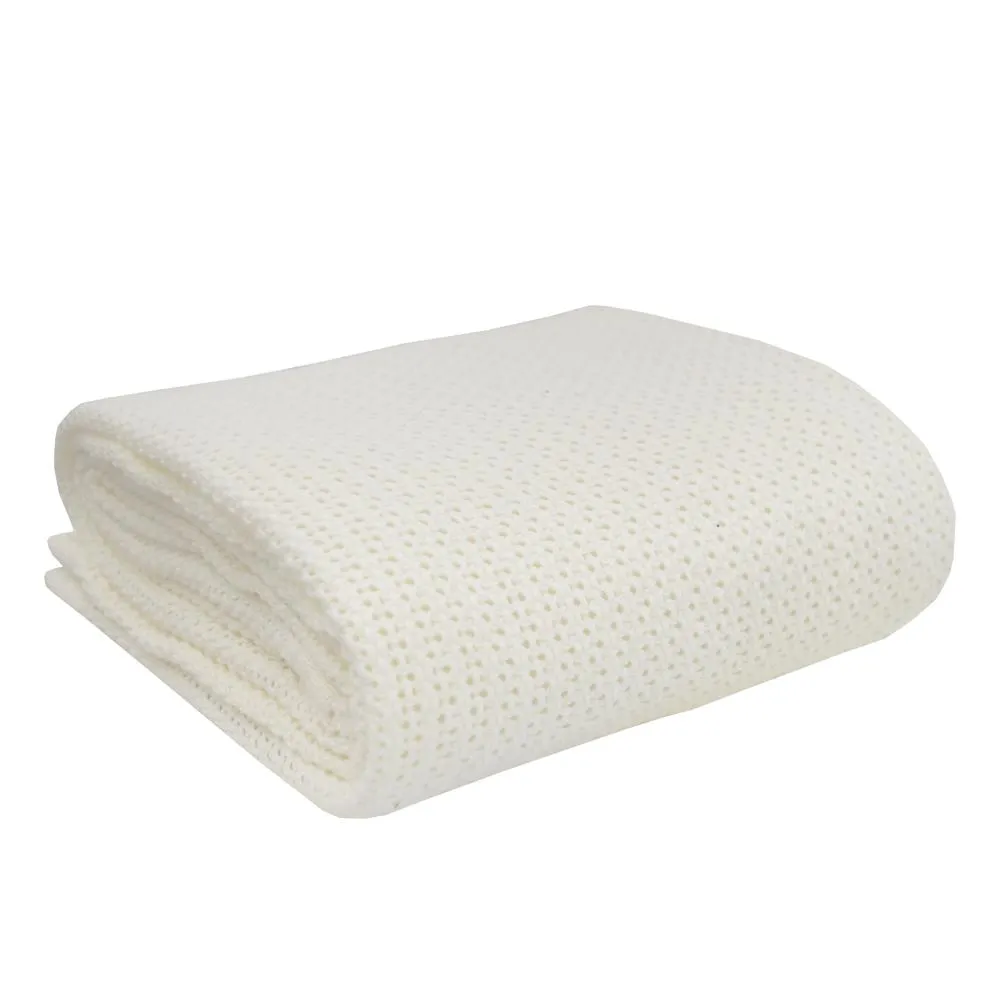 Living Textiles Organic Cellular Blanket - Cot