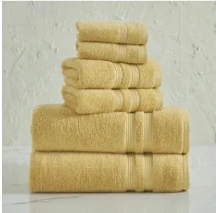 Luxury Cotton Textured Bath Towel Set: 6/10/18-Piece Collection for Enhanced Bathroom Elegance