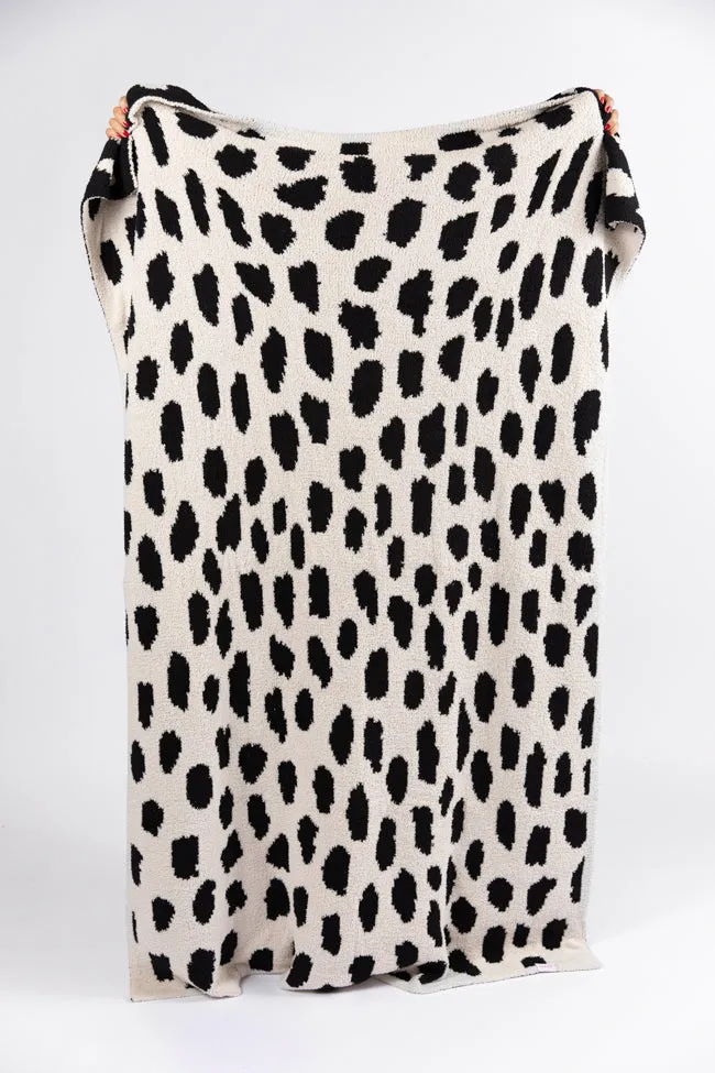 Make Me Believe Small Leopard Spotted Blanket FINAL SALE