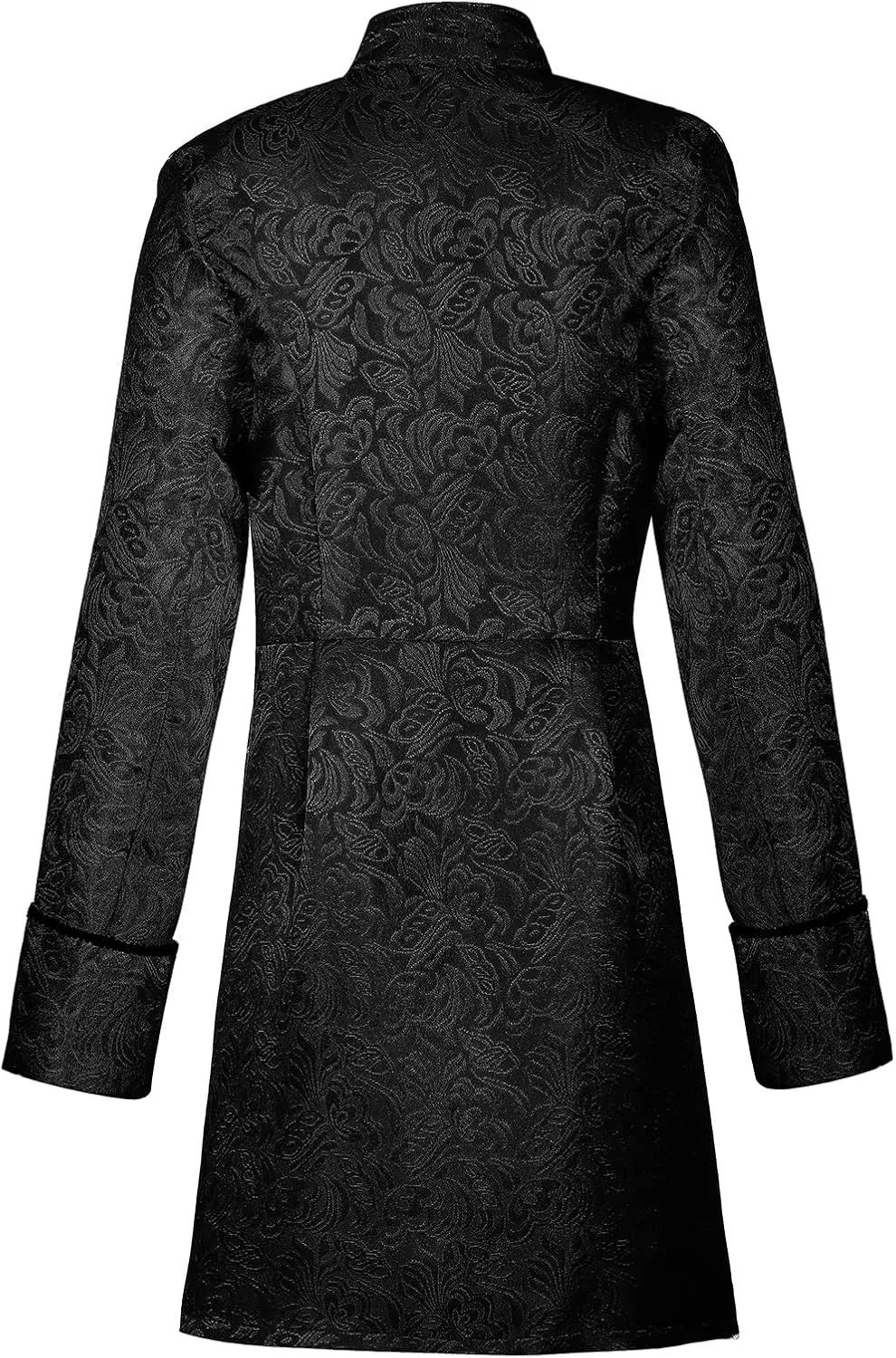 Men Steampunk Tailcoat Jacket Vintage Medieval Gothic Vampire Trench Coat Frock Halloween Costume