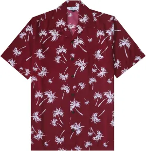 Men's Hawaiian Shirt Short Sleeve Summer Button Down Beach Dress Aloha Shirts