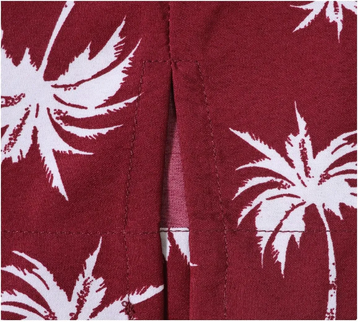 Men's Hawaiian Shirt Short Sleeve Summer Button Down Beach Dress Aloha Shirts