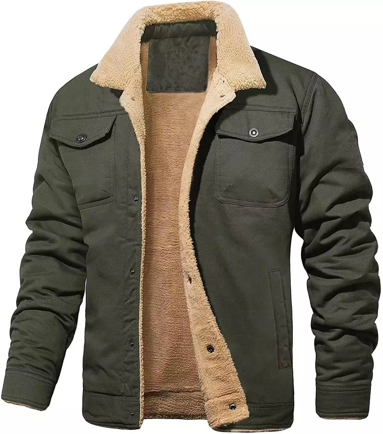 Men's Jacket Padded Cotton Workwear Coat