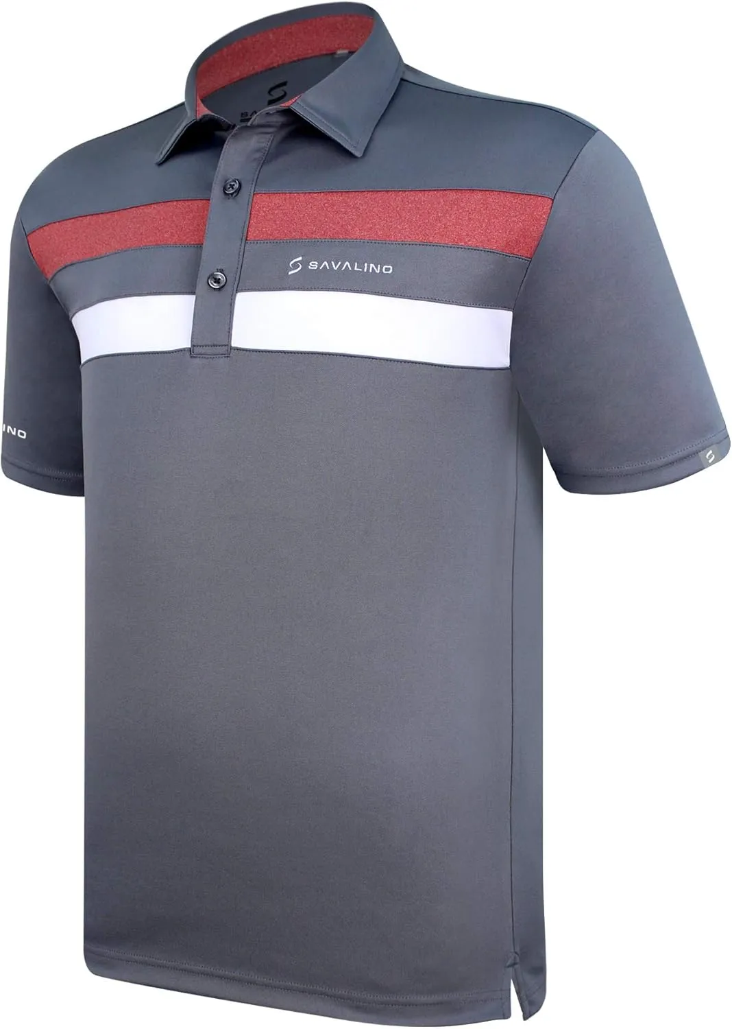 Men's Polo Shirts Material Wicks Sweat & Dries Fast, Size S-5XL
