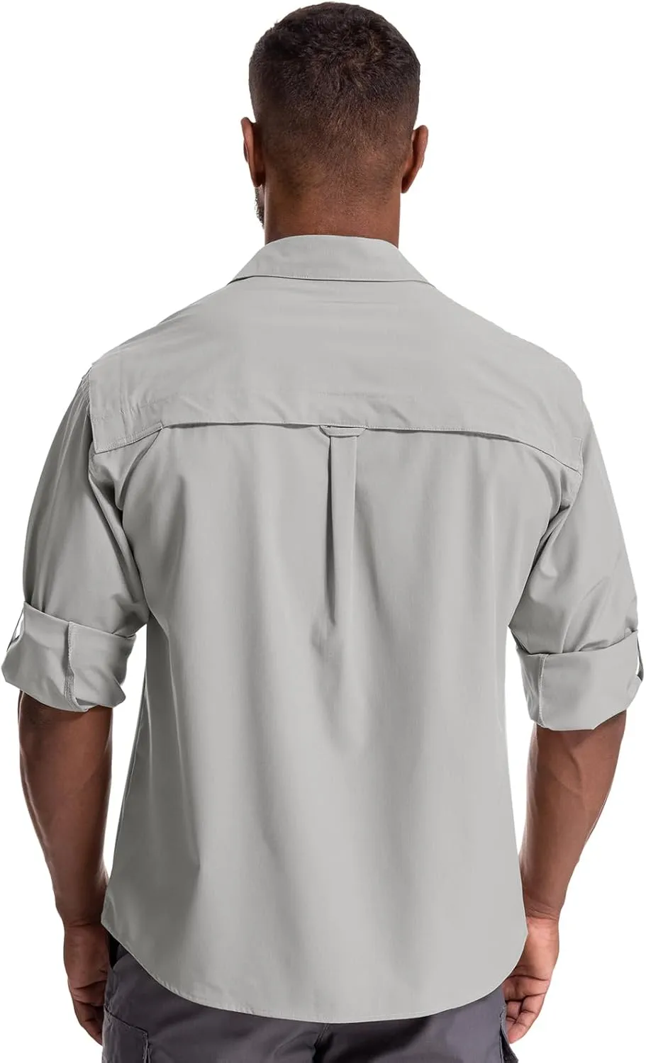 Men's Sun Protection Hiking Fishing Safari Shirt Long Sleeve Outdoor Cool Quick Dry Cargo Shirts