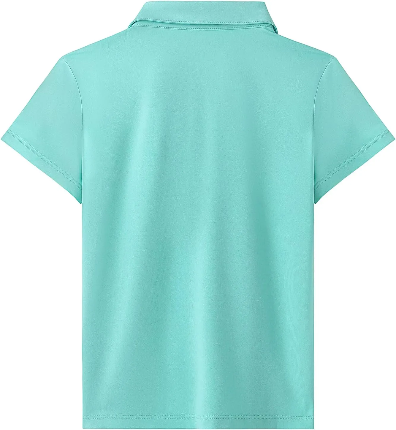 MERIABNY Girls Short Sleeve Golf Polo Shirts Quick Dry Athletic Tops for Aged 6-13