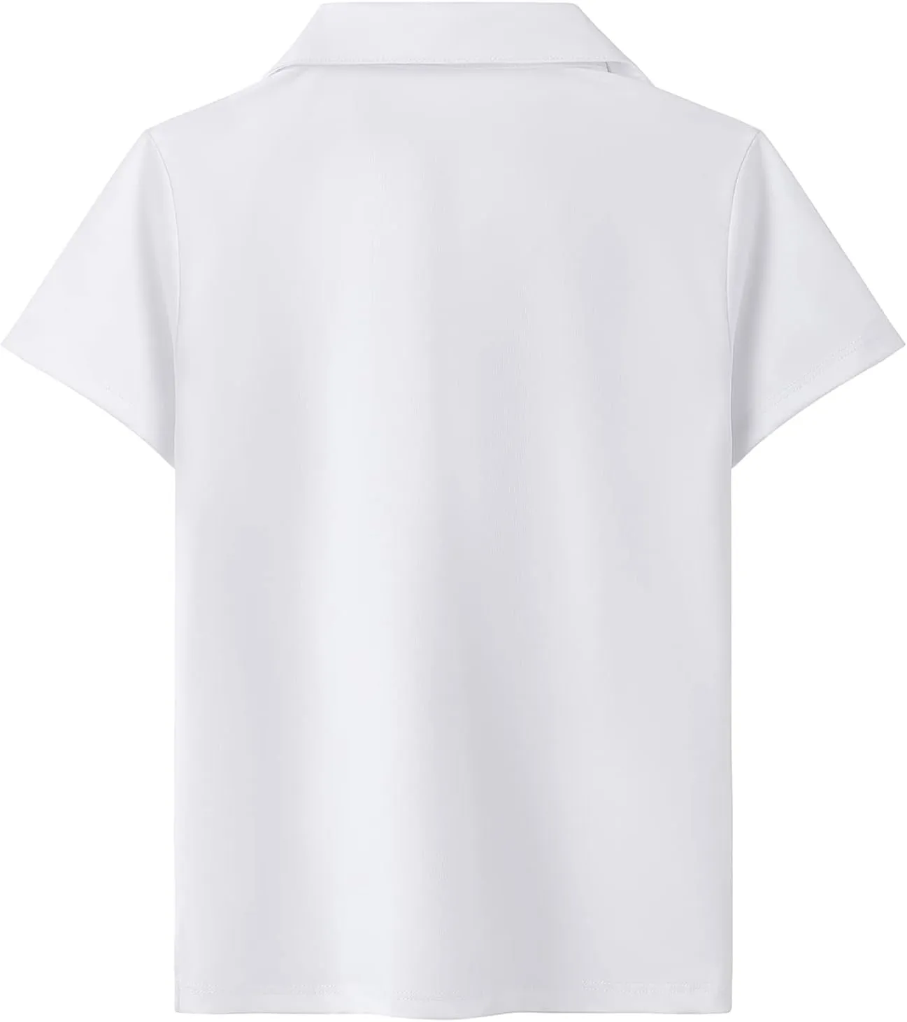 MERIABNY Girls Short Sleeve Golf Polo Shirts Quick Dry Athletic Tops for Aged 6-13